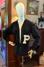Vintage 1940's / 50's Wool Stadium Brand Letterman Sweater Small