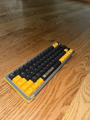 Custom Royal Kludge RK84 Mechanical Gaming Keyboard   Yellow/Black