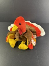 1996 Ty Beanie Baby - Gobbles the Turkey - Beanie Plush w/ PVC Pellets