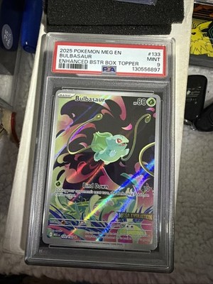 2025 POKEMON MEG EN-MEGA EVOLUTION ENHANCED BSTR BOX TOPPER BULBASAUR PSA 9  | eBay