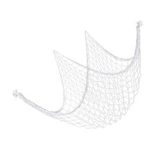 80x40" Fishing Net Decor White Natural Fish Net Party Accessory for Home Bedroom
