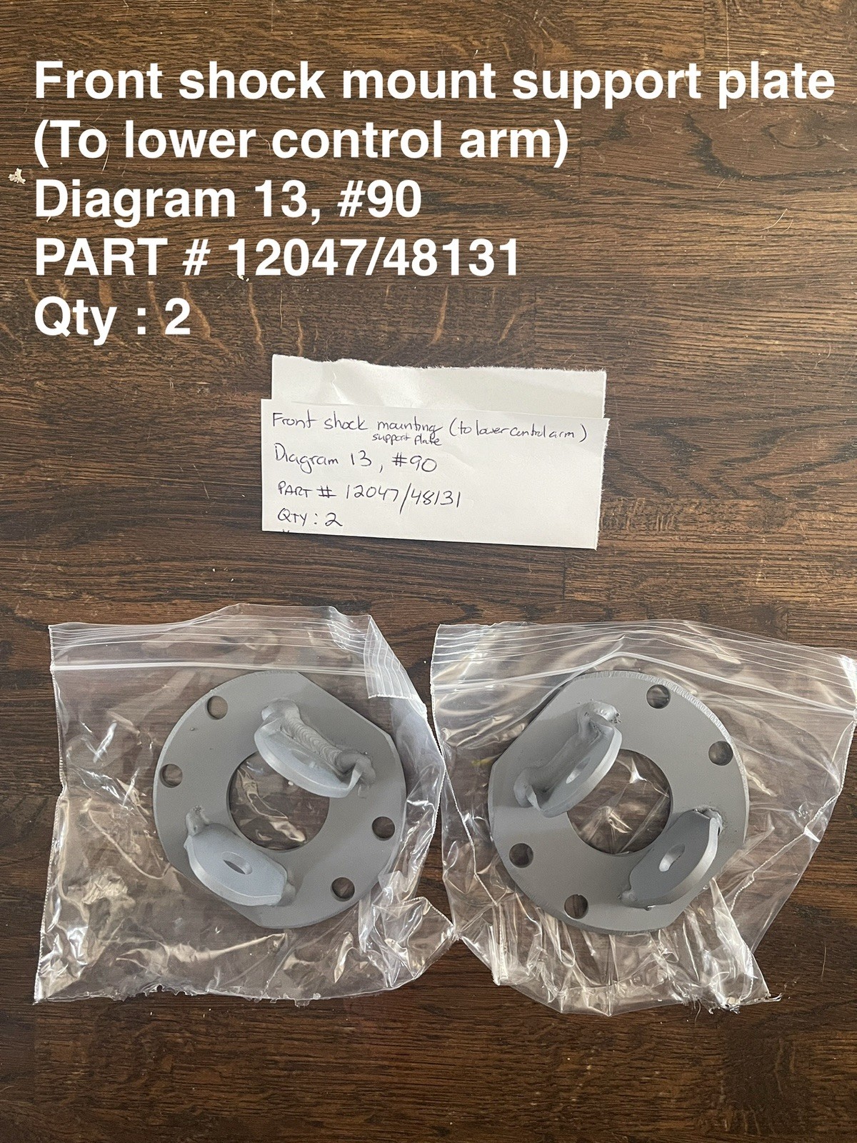 Maserati 3500 GT 1960 Front Lower Support mounts 2 pcs