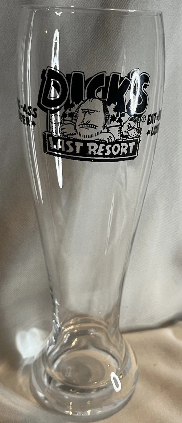 Large Big Ass Beer Dick's Last Resort Huge 11" Tall Ale Margarita Drinking Glass