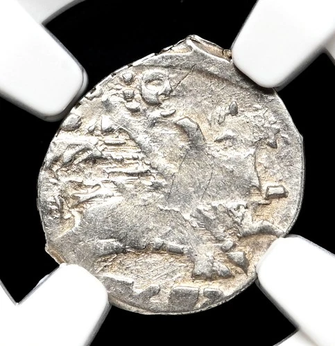 RUSSIA. Boris Godunov, 1598-1605, Silver Kopek, NGC AU53