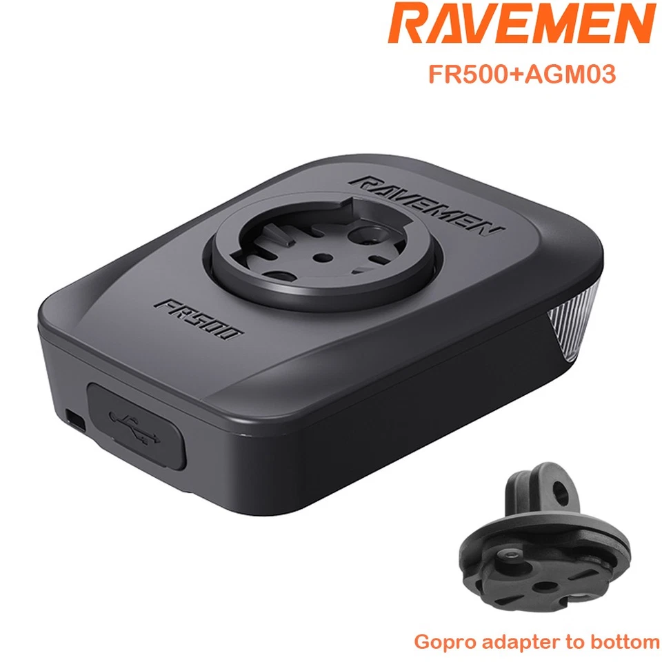 Ravemen FR500 for Garmin Wahoo GPS Light with AGM03 GoPro Adapter Bottom Bike - Image 2 of 4