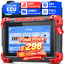 XTOOL D7 V2.0 Bi-directional OBD2 Scanner Ful...