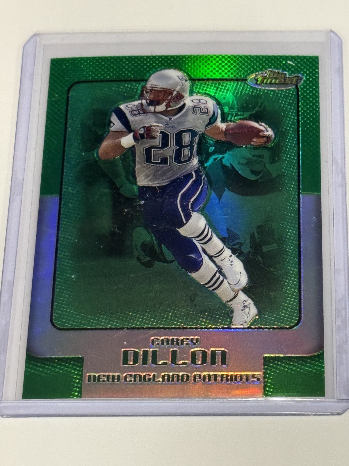 Corey Dillon 2006 TOPPS Finest Green Refractor /199 Patriots Bengals "Rare" card