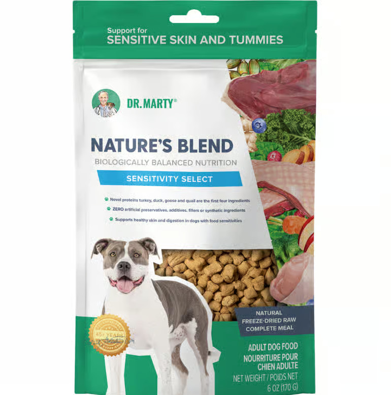 Dr. Marty Nature's Blend Sensitivity Select Premium Freeze-Dried Raw Dog Food Fo
