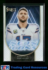 2023 Panini Select #NI-JAL Josh Allen Neon Icons Prizm