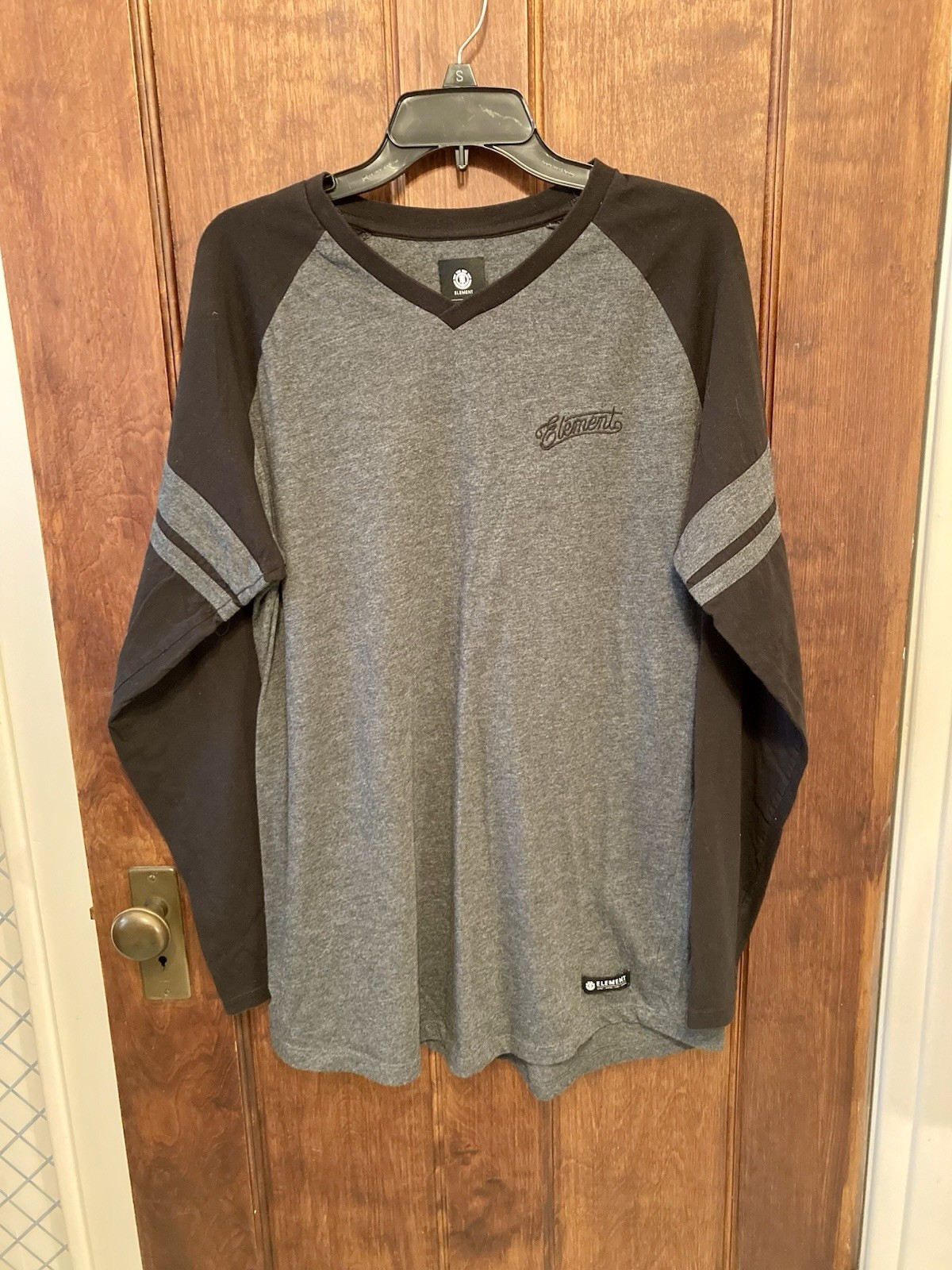 Classic Logo Embroidered Long Sleeve Tee Shirt Xl
