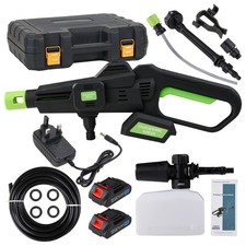 2x Battery Cordless Car High Pressure Washer Jet Water Wash Cleaner Gun Portable