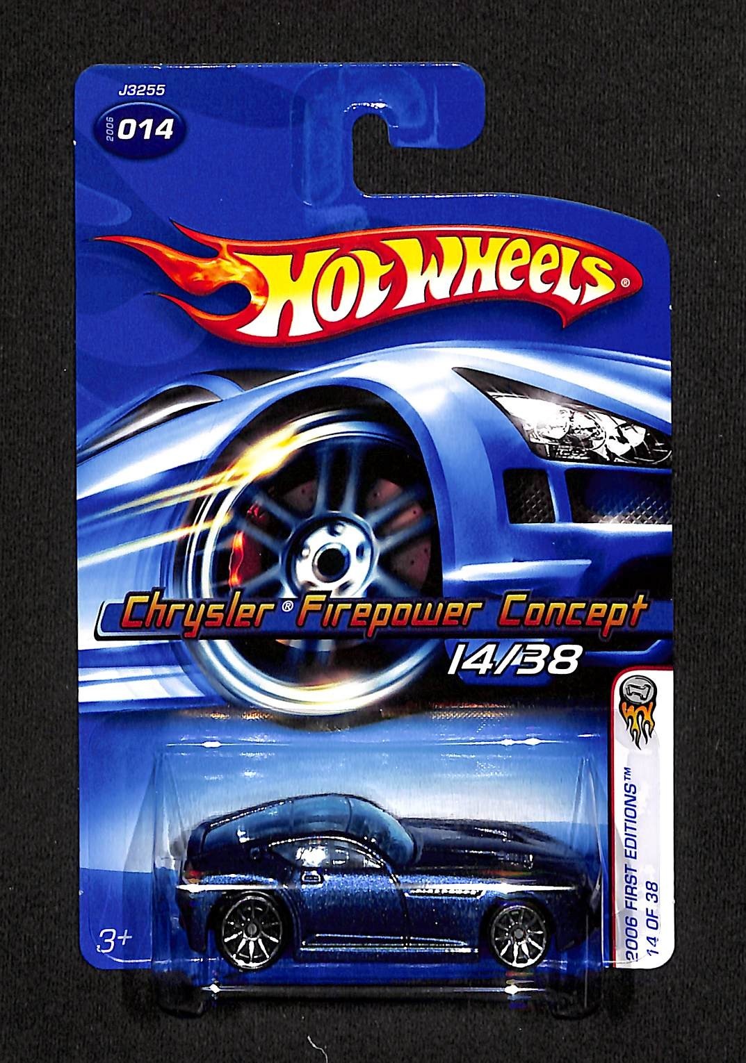 2006 Hot Wheels #14 First Editions 14/38 CHRYSLER FIREPOWER CONCEPT Dark Blue