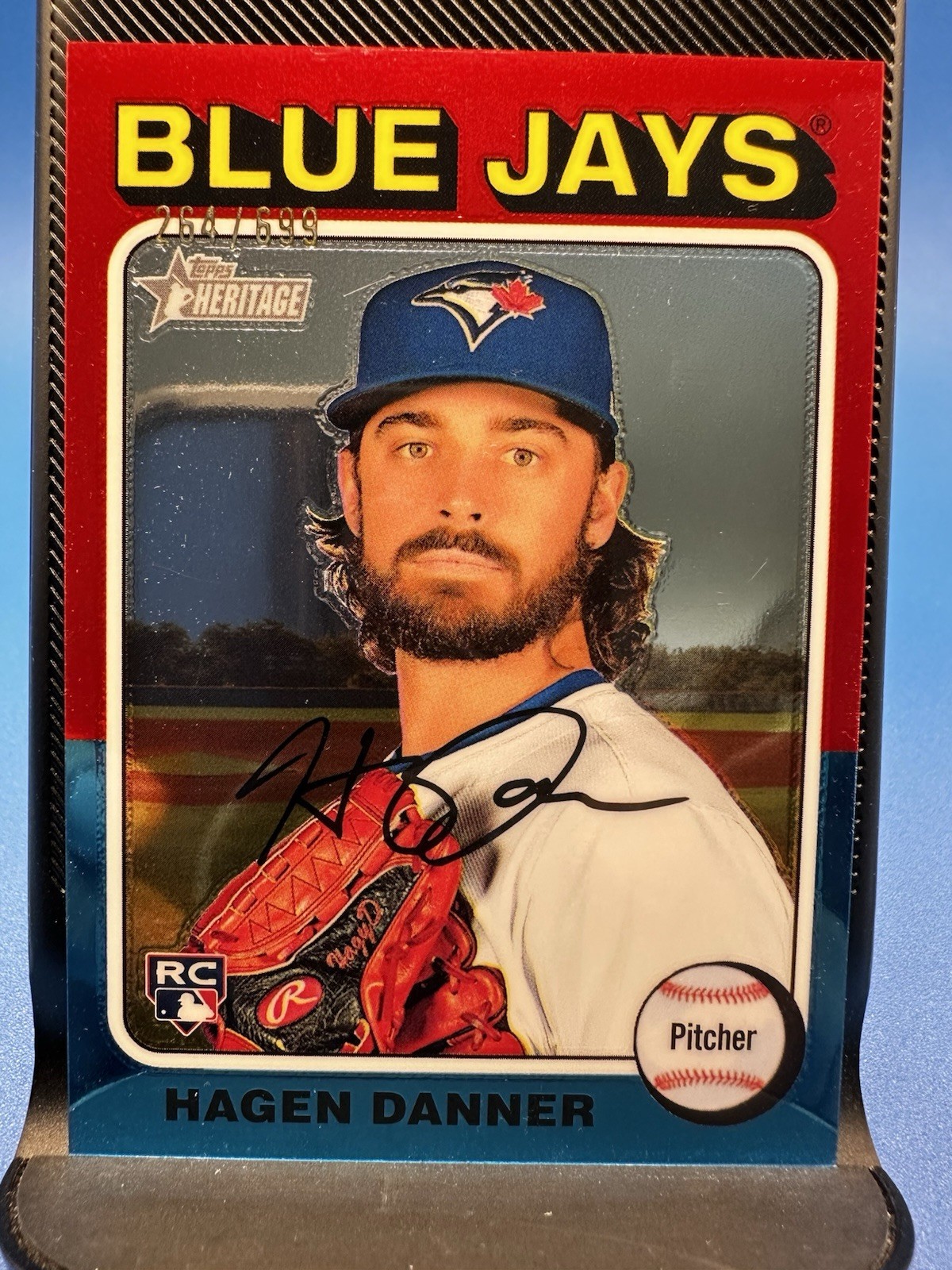 2024 Topps Heritage High Number Hagen Danner RC Chrome 264/699 #495 Parallel