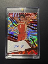 2021-22 Panini Revolution - Rookie Autographs Jalen Johnson #RA-JJN Asia Red