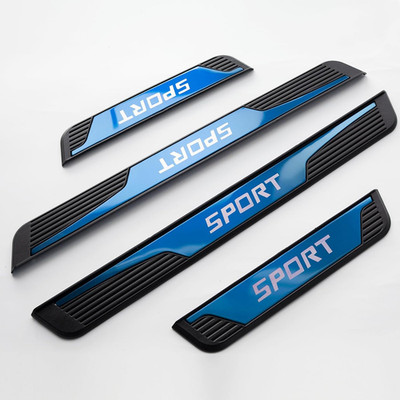 4x Nissan Car Door Plate Sill Scuff Cover Anti Scratch Decal Sticker Protector
