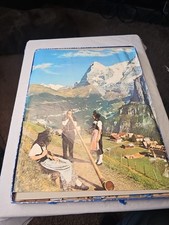 Rare Vintage Schweiz Suisse Wooden Penelope Puzzle Complete