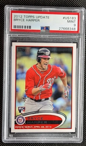 2012 Topps Update BRYCE HARPER # US183 ROOKIE PSA 9