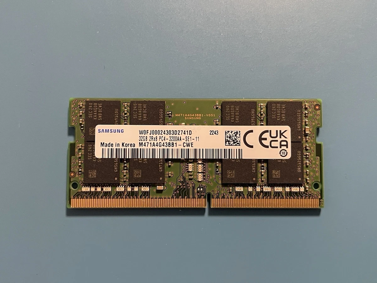 PC4-25600 (DDR4-3200) Bus Speed Computer RAM 32 GB Capacity per