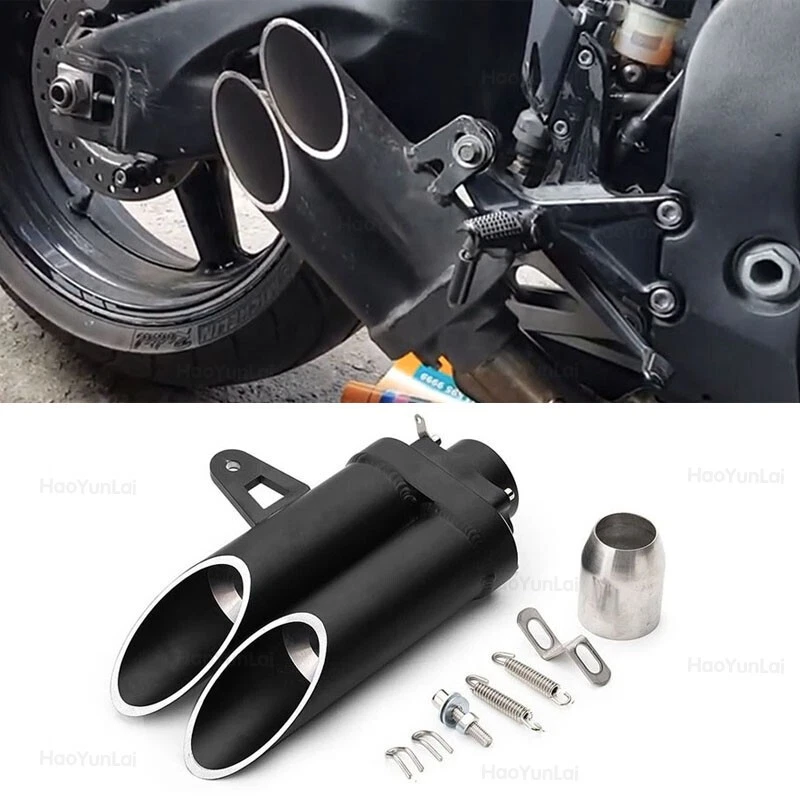 Puntas silenciadoras tubo de escape 280 mm para Honda CBR1000RR CBR600RR ZX6R R6 R7 GSXR600 Foto 3 de 4