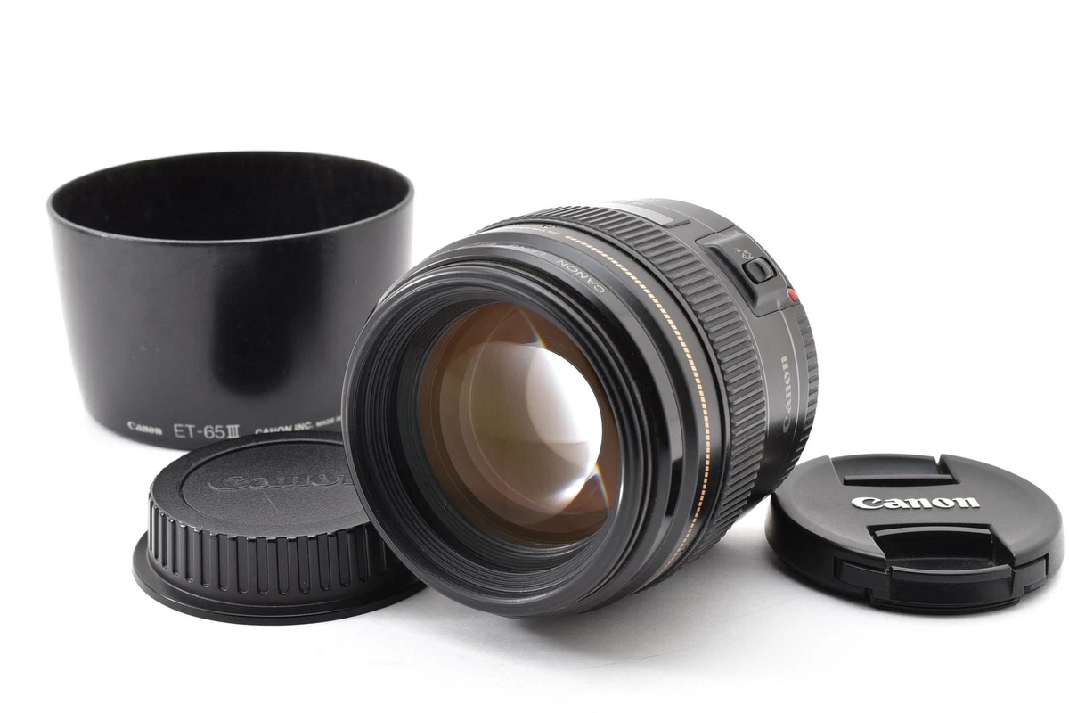 Canon EF 85mm f/1.8 レンズ ET-65 III付き 訳あり Canon 85mm f/1.8 Camera Lenses for sale - eBay