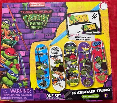 Teenage Mutant Ninja Turtles Finger Skateboard Studio Build Shred & Film (New)