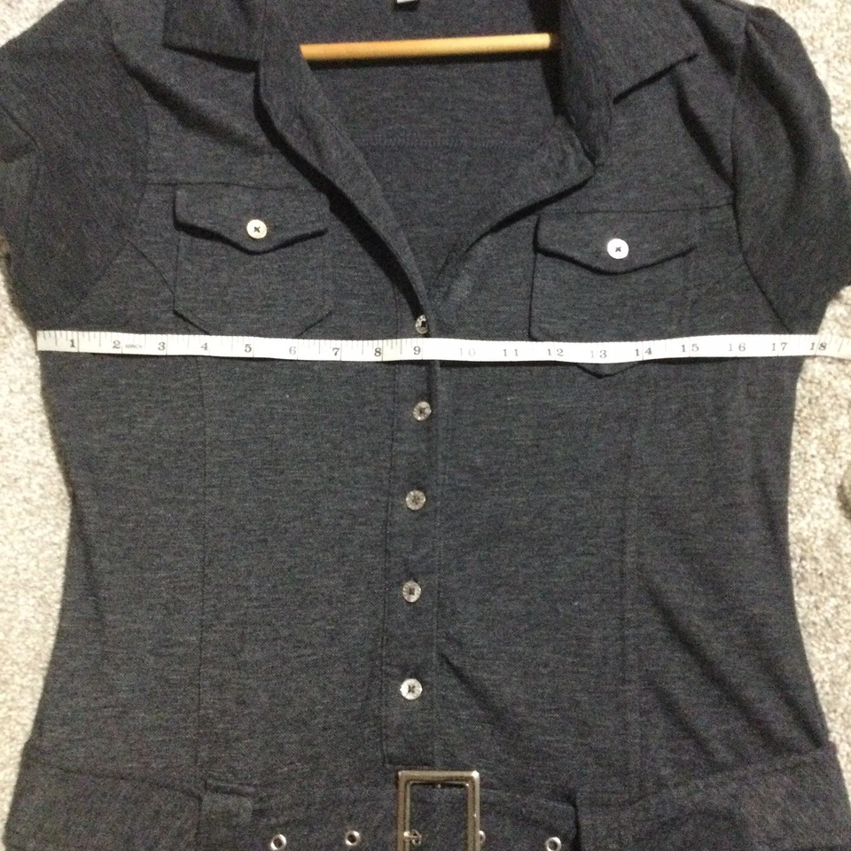 Vintage Guess Y2K Cinturón Azul Cuello Mini Talla Grande Foto 3 de 4