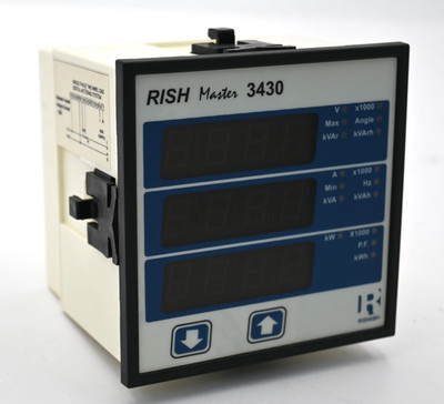 RISHABH RISH MASTER 3430 MULTIFUNCTION METER RISH MASTER 3430 1 220 D Z Z Z