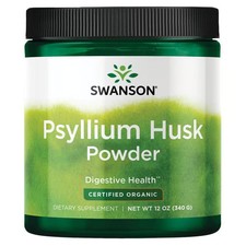 Swanson Psyllium Husk Powder - Certified Organic 12 oz Powder