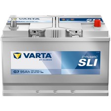 Autobatterie ASIA 12V 95Ah 830A VARTA G7 Dynamic SLI Japan KFZ Pluspol rechts