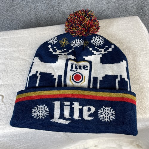Lite Beanie Einheitsgröße Winterbommel Rentier Hirsch Bommel Winter Bier Schnee - Bild 1 von 3