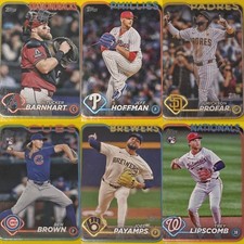 2024 Topps Yellow Parallel Baseball Card Bulk Discount You Pick MC41