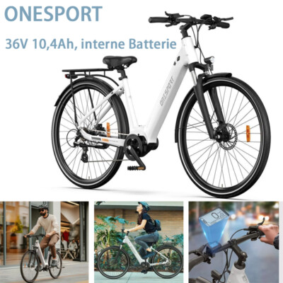 ONESPORT OT07 Elektrofahrrad 250W 36V Bafang motor E-bike City Pedelec 25km/h 