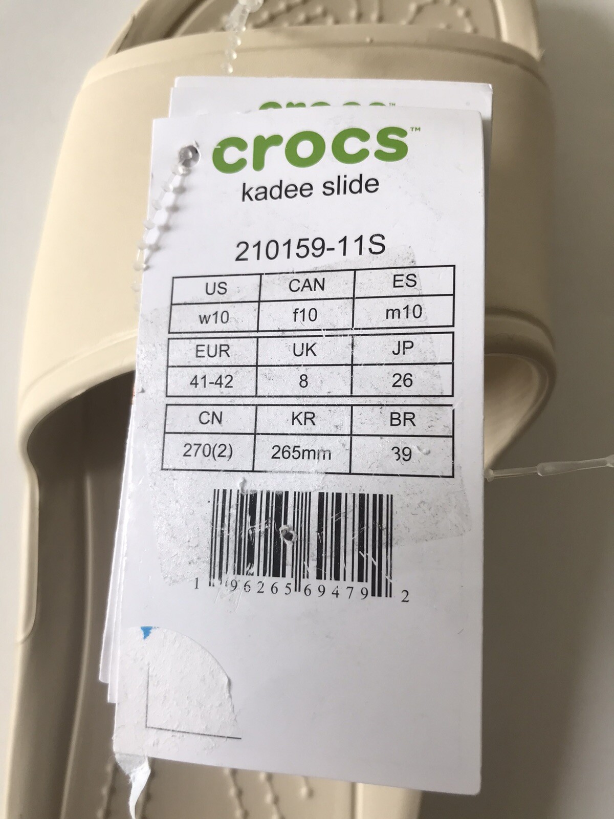 WOMEN S CROCS OFF WHITE BONE KADEE SLIDE FLIP FLOP BEACH POOL SANDALS women-s-crocs-off-white-bone-kadee-slide-flip-flop-beach-pool-sandals