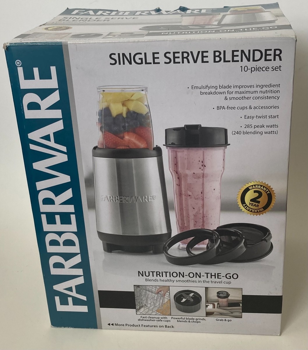 Farberware Single Server Blender 10 Piece Set (4 Cup+Accessories) Model  16260