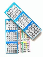 Bingo Paper Cards-100 Books- 3 on 10 up Standard Rotation Colors- 1000 Sheets