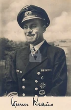 Hans-Werner Kraus -- Signed Vintage Photo Postcard Copy