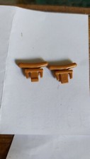 2x Playmobil Klampen Tau Seil Halter hellbraun Haken Befestigung Piratenschiff  
