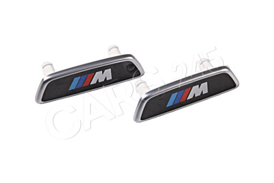 2pcs Genuine BMW F97 F98 G22 Front Seat Backrest Illuminated Badge 