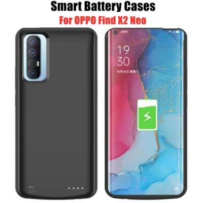 Battery Case For OPPO Find X2 Neo Battery Charger Case Power Bank Charging  Cover