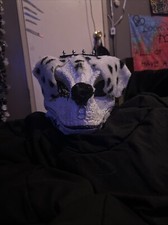 Spotted Furry Mask Plus Freebies Like Fidgets And Stickers