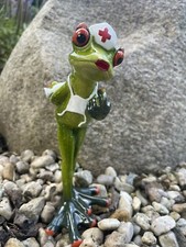 Formano  lustige Frösche Frosch Krankenschwester  Größe 17 cm hoch