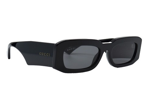 New GUCCI GG1423/S 807 65mm Black Sports Wrap Sunglasses Italy Y2K