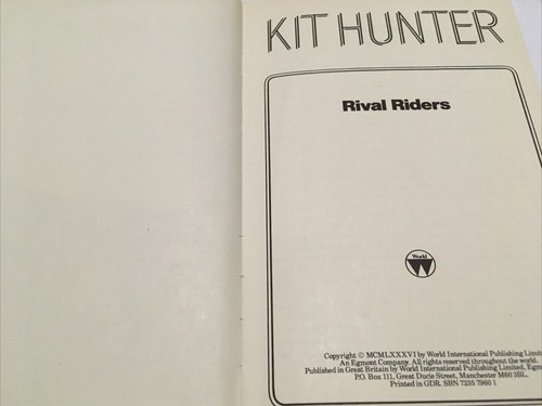 Kit Hunter Rival Riders Girl’s Adventure Stories Horse Horses - Imagen 5 de 7