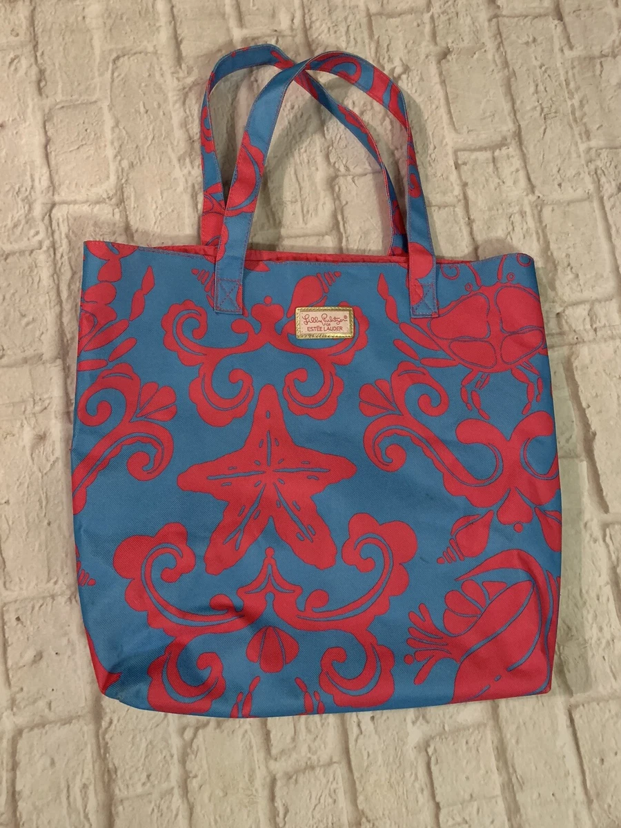Lilly pulitzer estee lauder tote hotsell