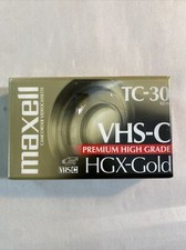 Maxell MAX203010 High Grade VHS-C Videotape Cassette. Sealed
