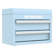 Workpro Mini Metal Tool Box With 2 Drawers And Top Storage Small Tool Chest Usa