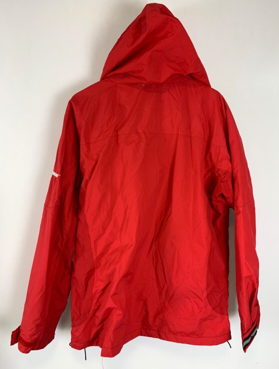 PORTWEST JACKET LARGE RED Windproof Water Resistant Breathable PU Coated  Hooded