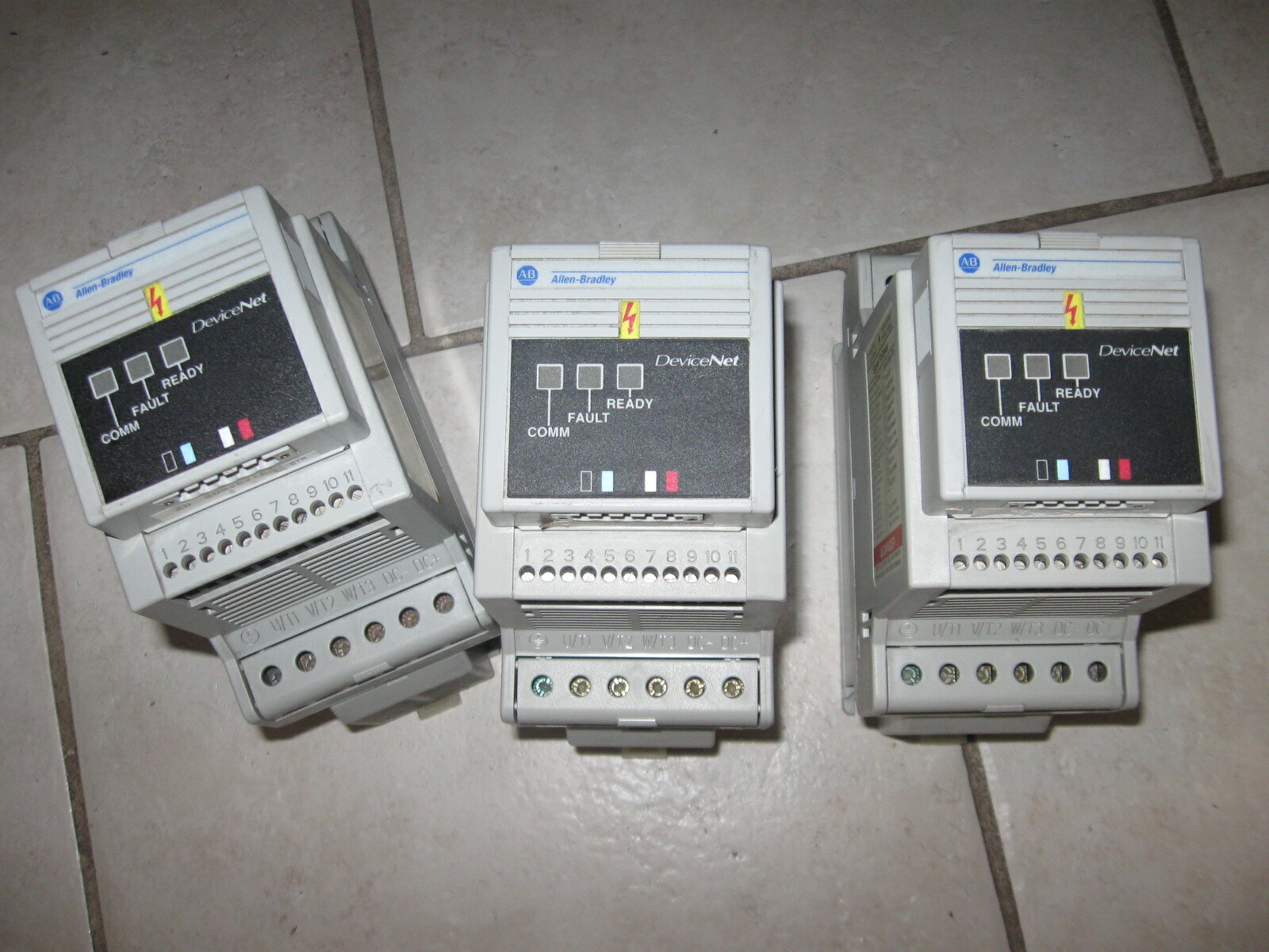 LOT of 3 Allen Bradley Motor Speed Control w/ Devicenet # 160-BA04NSF1 ...