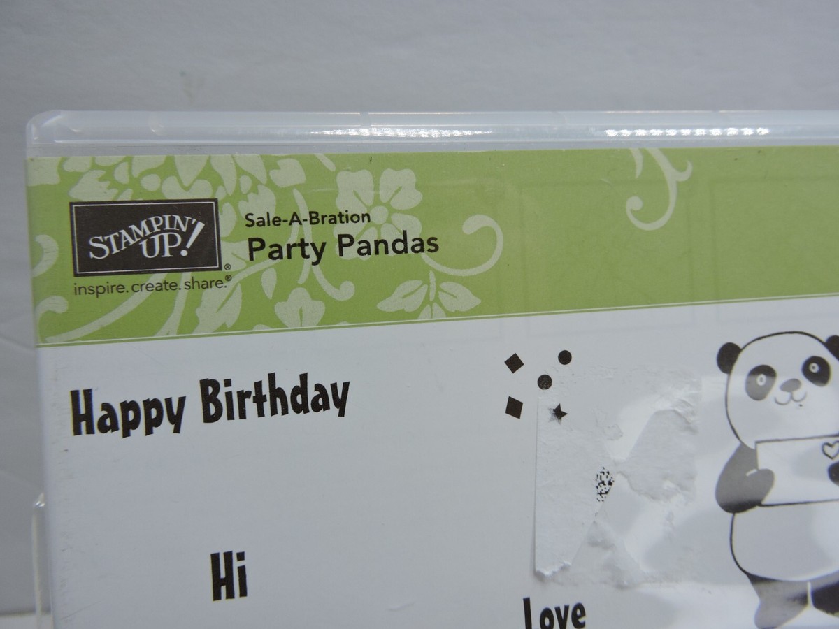 Stampin up party pandas in hard case | eBay