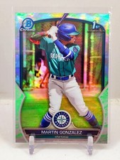 2023 Bowman Chrome 1st Martin Gonzalez Lunar Glow Aqua Refractor SP ROOKIE RC C5
